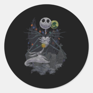 The Before Christmas Halloween Vibes Classic Round Sticker
