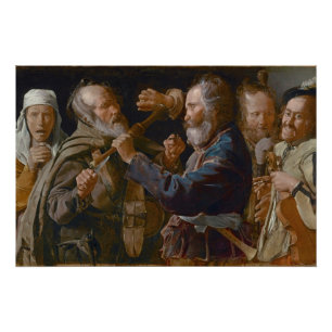The Beggars' Brawl, c.1625-30 (oil on canvas) Poster