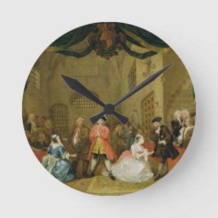 The Beggar's Opera, Scene III, Act XI, 1729 (oil o Round Clock