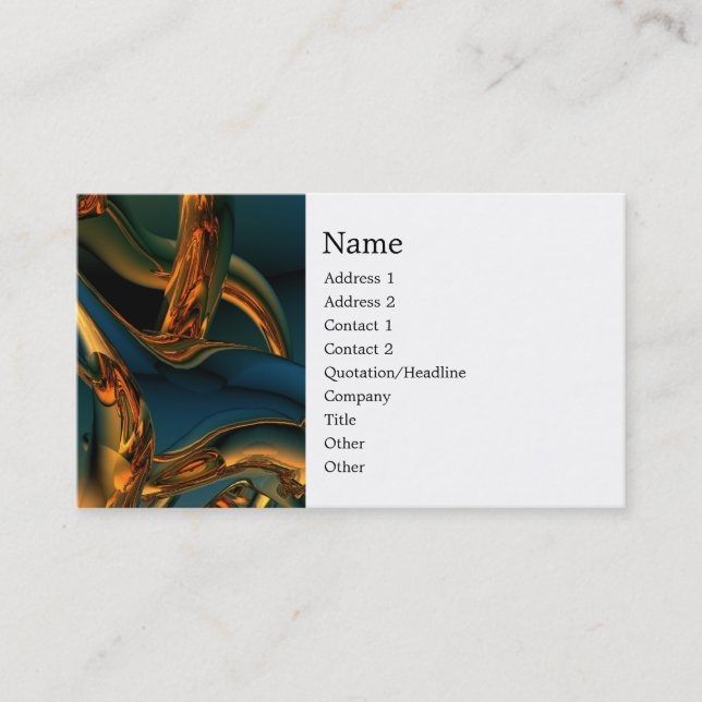 The Beginning Business Card (Front)