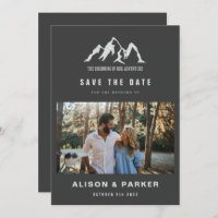 the beginning of our adventure save the date photo