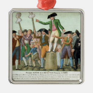 The Beginning of the French Revolution Metal Tree Decoration