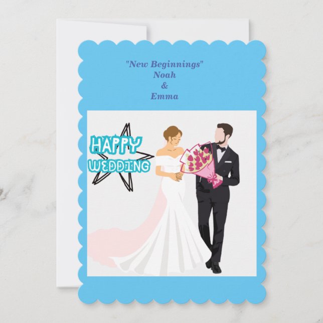 The Beginning Story Initation.  Invitation (Front)