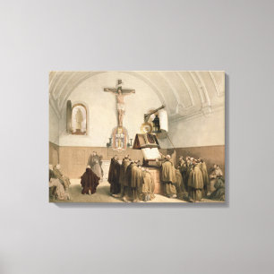 The Bell Ringers at the Oratory of the Capucines, Canvas Print