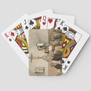 The Bell Ringers at the Oratory of the Capucines, Playing Cards