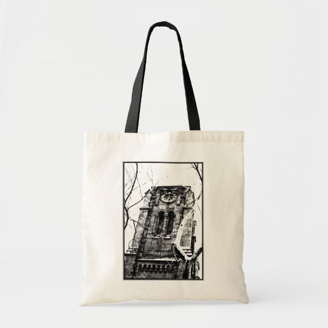 'The Bell Tower' Budget Canvas Tote Bag (Front)