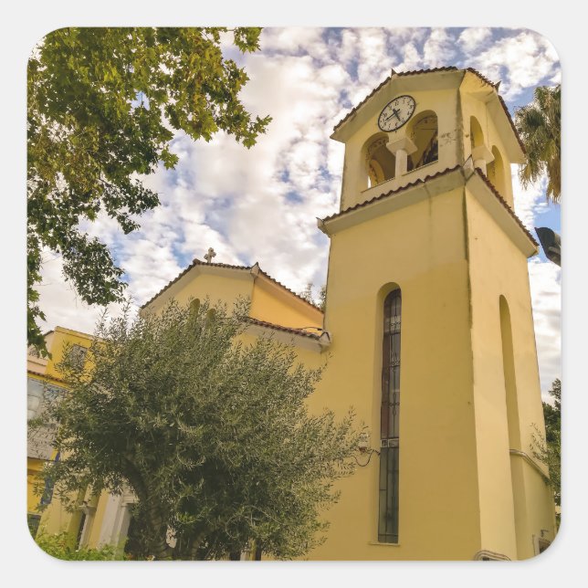The Bell Tower Square Sticker (Front)