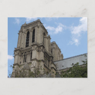 The bell towers of Notre Dame Cathedral, Paris Postcard