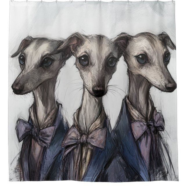 🕯️ The Belladonna Brothers – Surrealist Shower Curtain (Front)