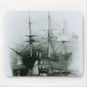The Bellerophon at Plymouth Sound Mouse Mat