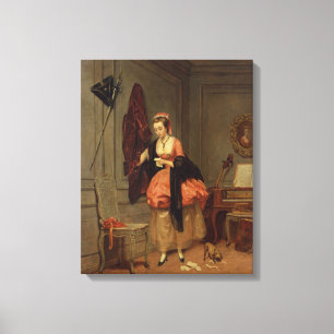 The Beloved Mistress, 1846 Canvas Print