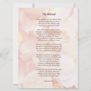 "The Beloved" Wedding Poem/ Invitation