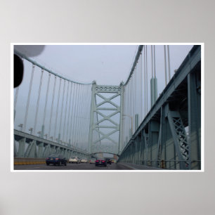 The Ben Franklin Bridge Poster