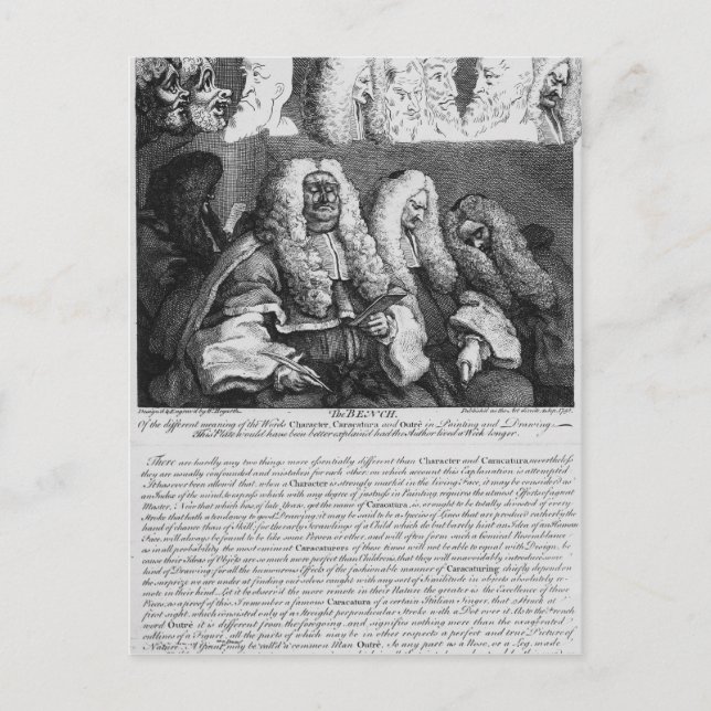 The Bench, 1758 Postcard (Front)