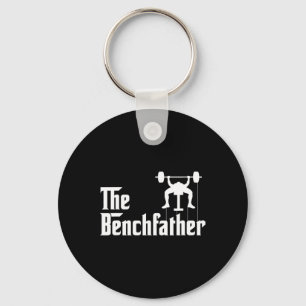 The Benchfather Bodybuilding Gym Bro Funny Bench P Key Ring