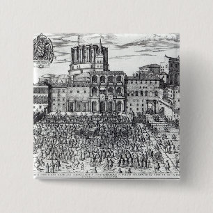 The Benediction of Pope Pius V 15 Cm Square Badge