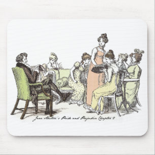 The Bennet Family, Jane Austen Pride and Prejudice Mouse Mat