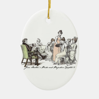 The Bennet Family - Jane Austen Pride & Prejudice Ceramic Tree Decoration