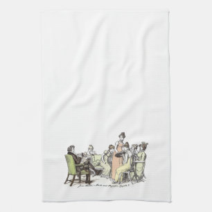 The Bennet Family - Jane Austen Pride & Prejudice Tea Towel