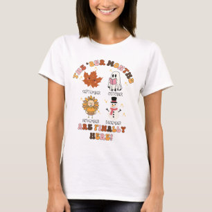 The Ber Months Are Finally Here Ghost Turkey Thank T-Shirt