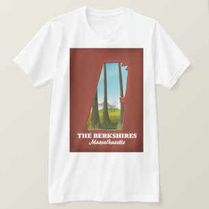 The Berkshires Massachusetts map T-Shirt