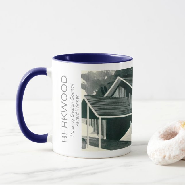 The Berkwood Mid-Century Modern House Mug (With Donut)