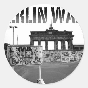 The Berlin Wall Germany 1989 - Pro Photo Classic Round Sticker