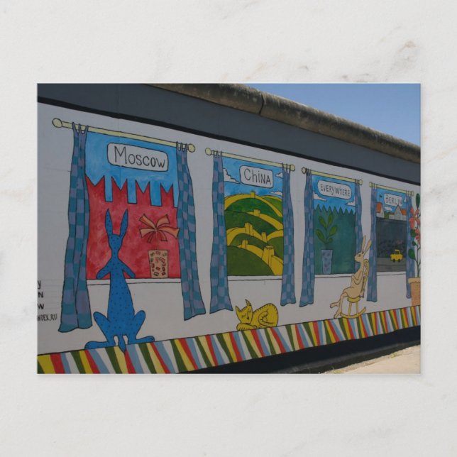 The Berlin Wall Postcard (Front)