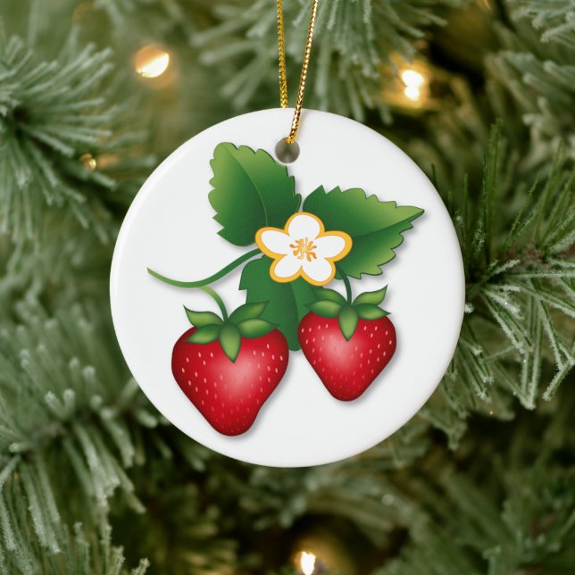 The Berry Best Strawberry Ceramic Tree Decoration (Tree)