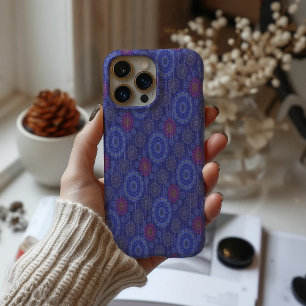 The Berry Floral Rainy Scatter Fibres iPhone 16 Pro Max Case