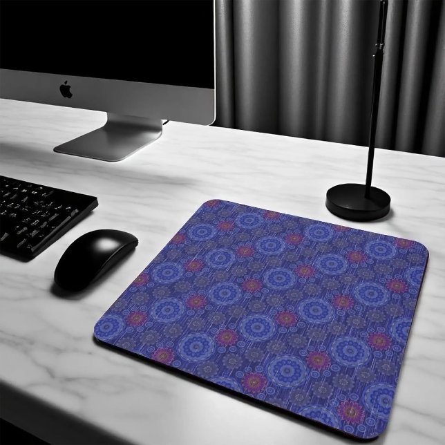 The Berry floral rainy scatter fibres textured Mouse Mat (Creator Uploaded)