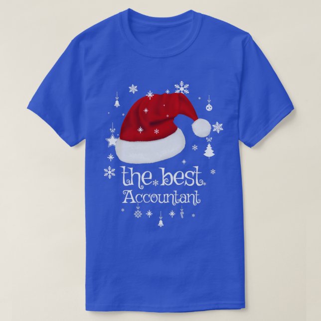 The best accountant for give away in the christmas T-Shirt (Design Front)