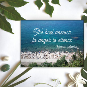 The best answer is silence latin wisdom poster