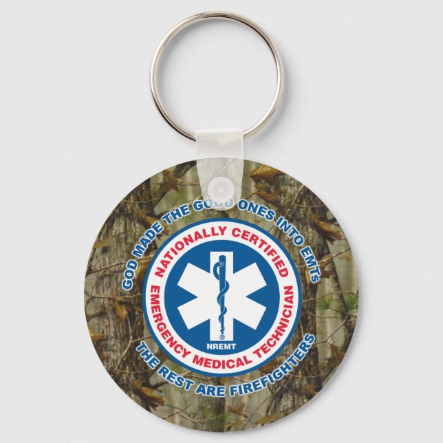 The Best are EMTs, the Rest are Firefighters Key Ring (Front)