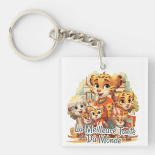 The Best Aunt in the World Key Ring