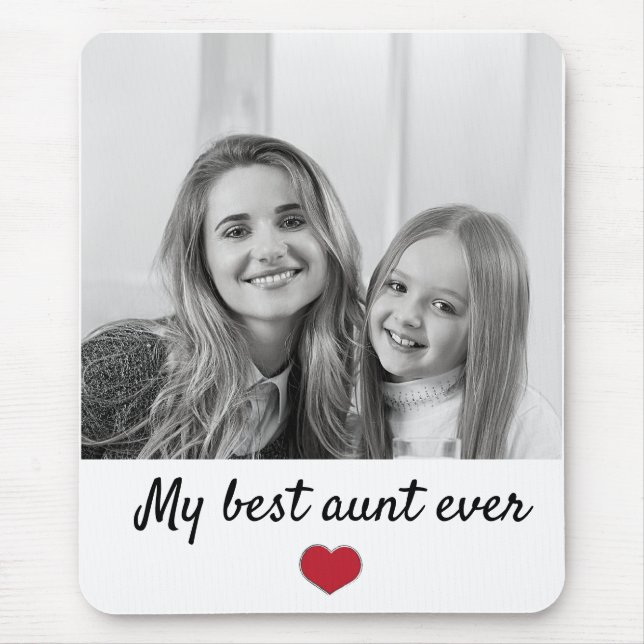 the best aunt in the world mouse mat (Front)