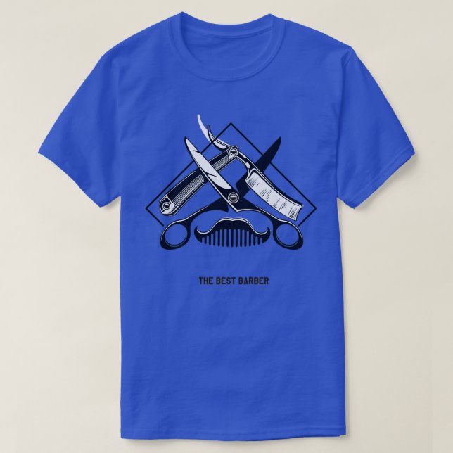 The best barber in the world T-Shirt (Design Front)