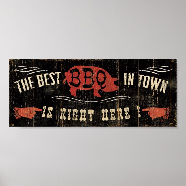 The Best BBQ in Town Poster (Front)