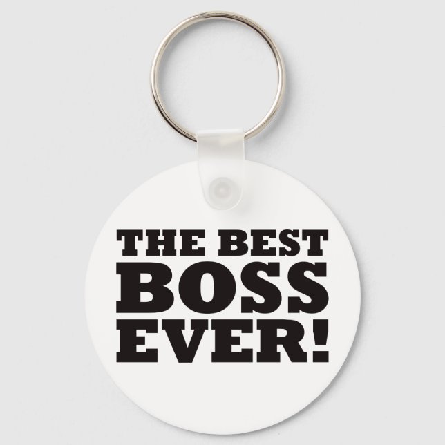 The Best Boss Ever Key Ring (Front)