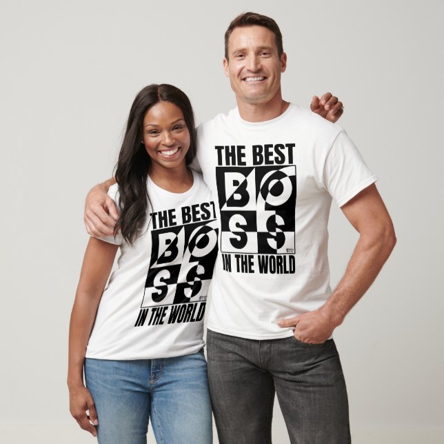 The Best Boss In The World White T-Shirt (Unisex)