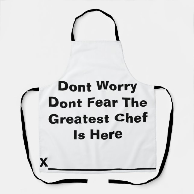 The Best chef Apron (Front)