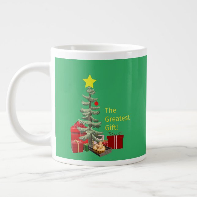 The Best Christmas Ever! on a 2 sided Large Coffee Mug (Left)