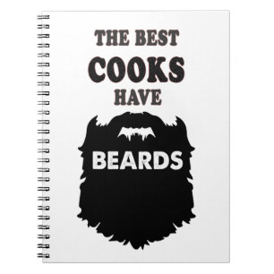 the best cooks have beards gift men t-shirt notebook