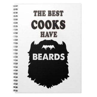 the best cooks have beards gift men t-shirt notebook