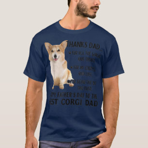The Best Corgi Dog Dad Happy Father's Day T-Shirt