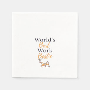 The Best Coworker In The World Graphic Napkin