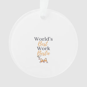 The Best Coworker In The World Graphic Ornament