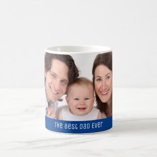 The Best Dad Ever 1 Photo Custom Personalised Coffee Mug