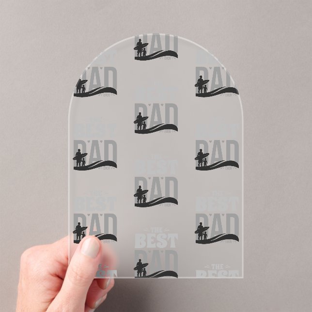 The Best Dad Ever Acrylic Invitations (Insitu (Handheld))