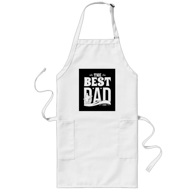 The Best Dad Ever - Father & Child Long Apron (Front)